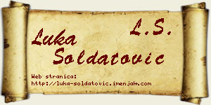 Luka Soldatović vizit kartica